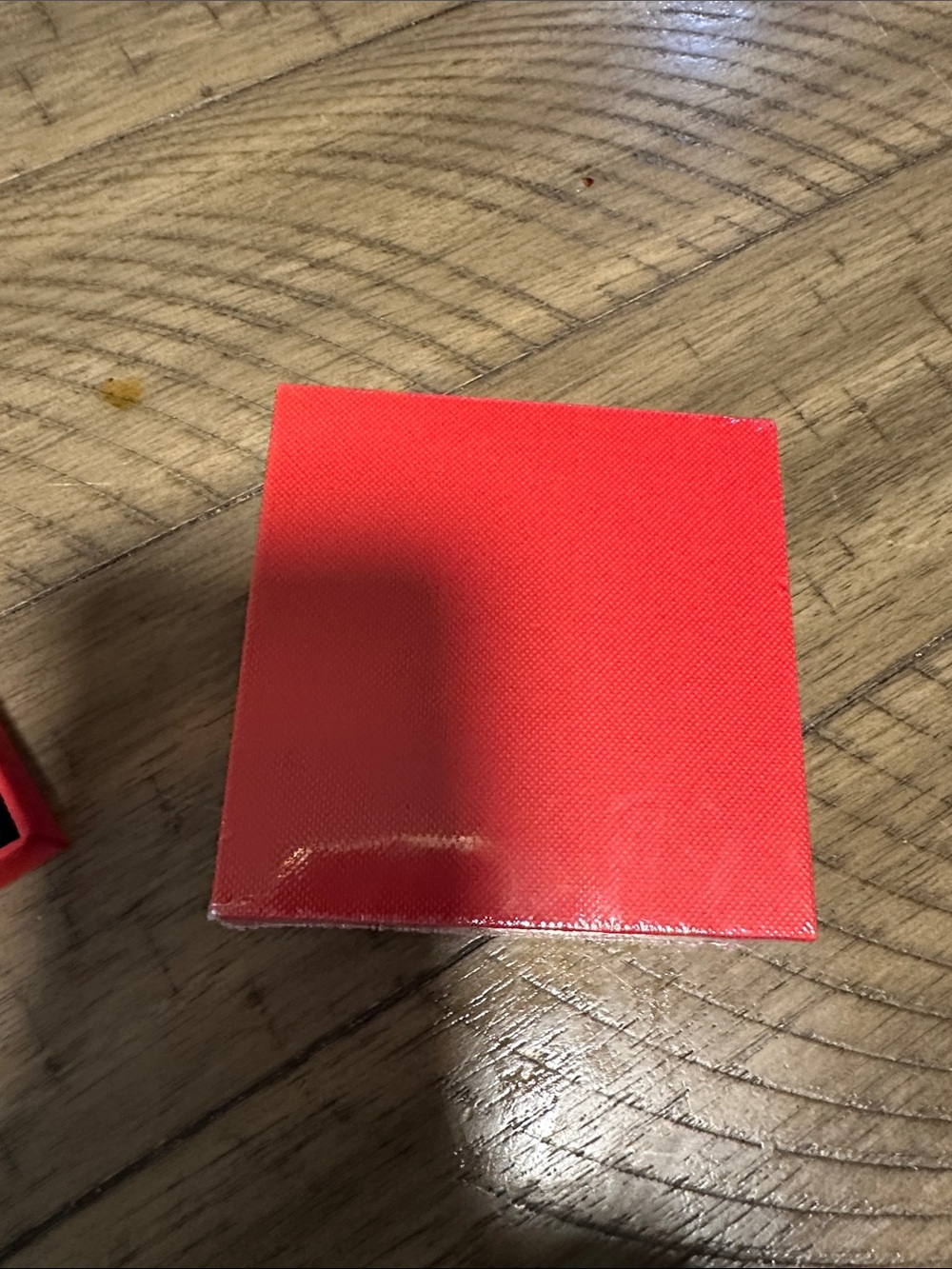 Small Red Square Canvas Panel